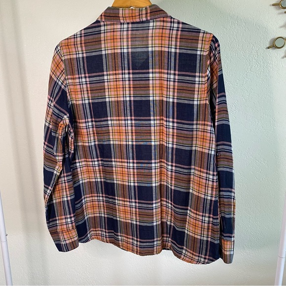 Lee Rider Pink Blue Lightweight Long Sleeve Button Up Shirt - Picture 8 of 9